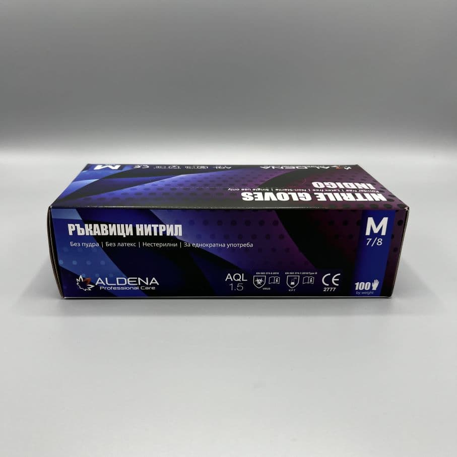 Нитрилни ръкавици, Индиго, 100 бр. - 6